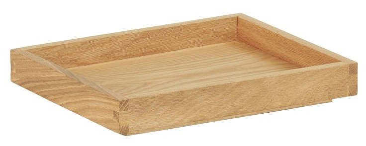Cal Mil - 12" x 1.2" Sydney Oak Short Tray - 231061012121