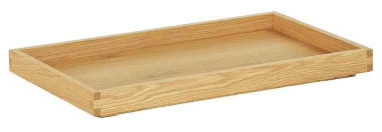 Cal Mil - 20" x 1.5" Sydney Oak Short Tray - 231061220121