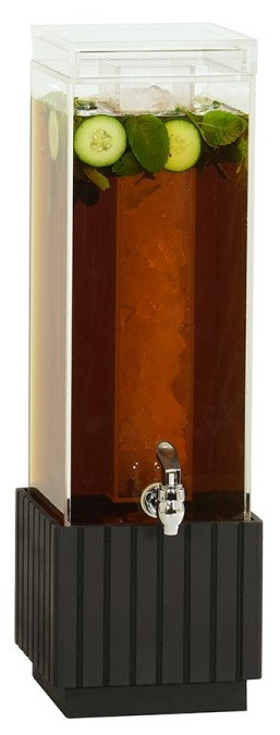 Cal Mil - 3 Gallon Brooklyn Square Beverage Dispenser W/ Ice Chamber & Base - 23790313