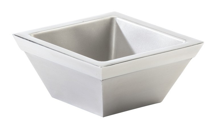 Cal Mil - 7" 1.5 Qt Cold Concept Square Stainless Steel Bowl - 3326755