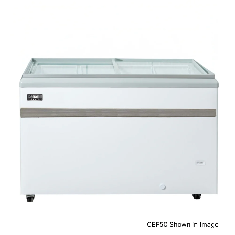 Celcold 29" Glass Sliding Door Ice Cream Cabinet - CEF29