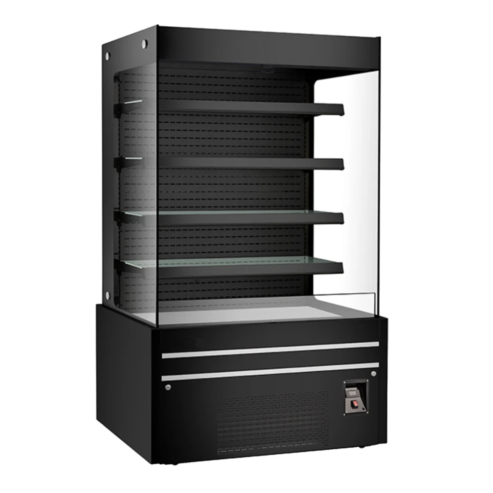 EFI CGOMB-4880 48" Black Straight Refrigerated Open Air Merchandiser - 26.8 Cu. Ft.