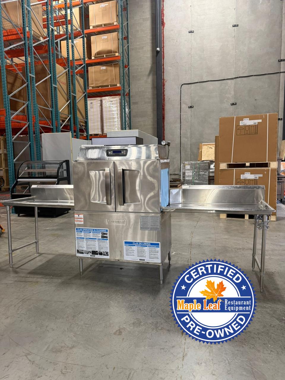 Mint Condition 2018 Hobart CL44EN Conveyor Dishwasher- 202 Racks Per Hour