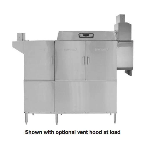 Hobart CLPS66e Low Temperature Single Tank Conveyor Dishwasher - 202 Racks/Hour