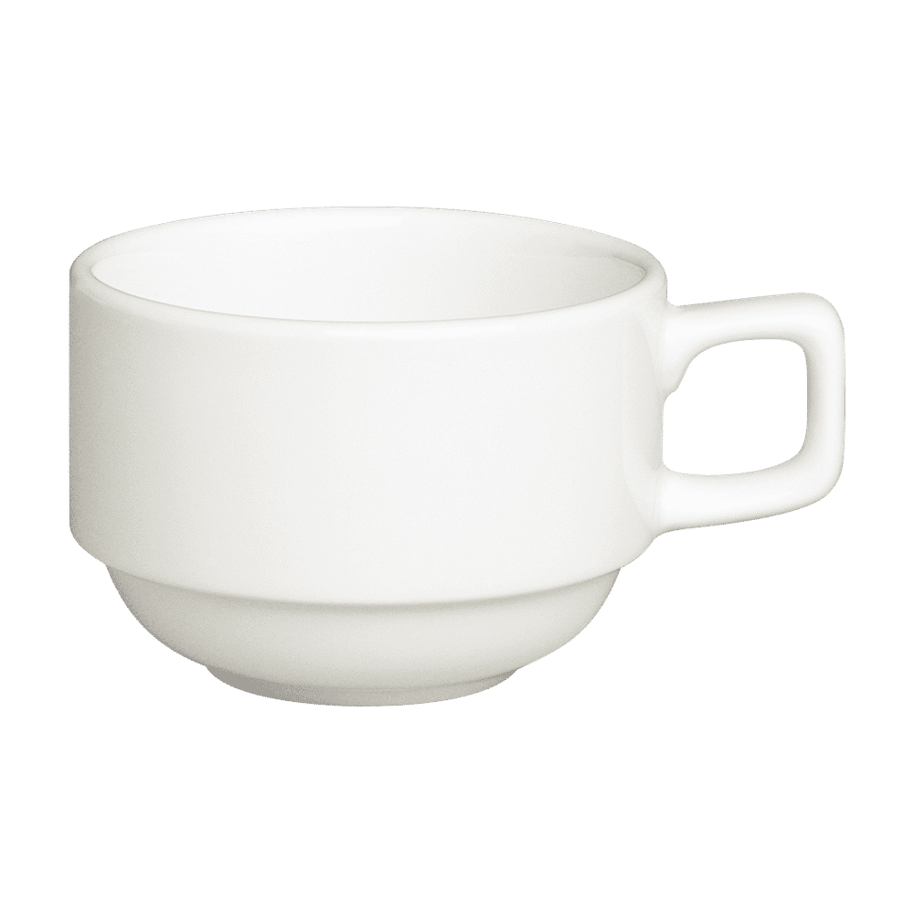 Cameo - Imperial White 8 oz Stackable Coffee Cup (36 Per Case) - 210-80C