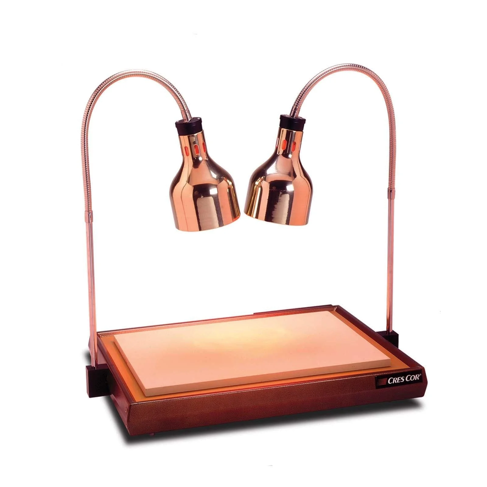 Cres Cor CSH-122-10 Two-Bulb Aluminum Base Carving Station - 120V/1,100W