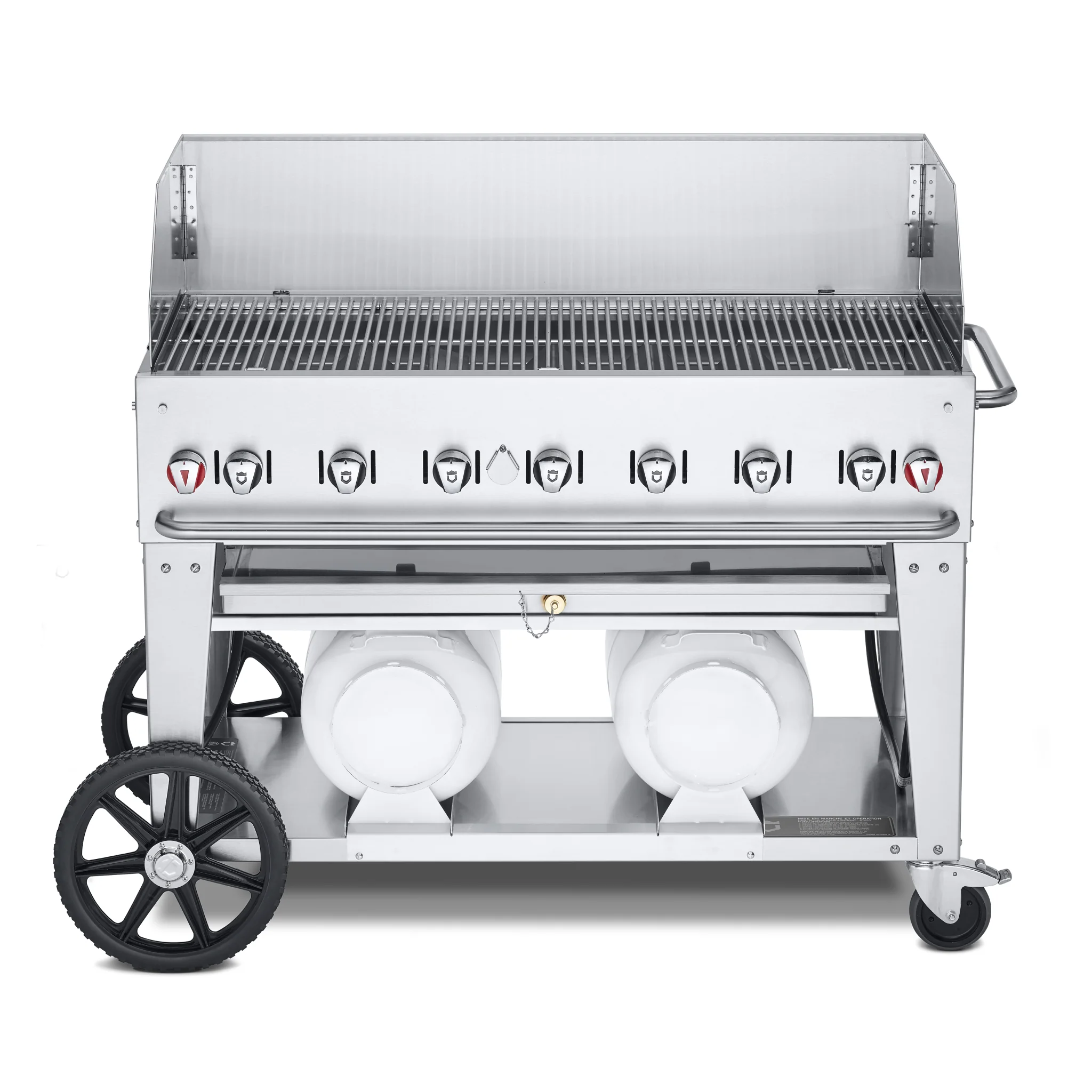 Crown Verity CV-CCB-48WGP 48" Club Series BBQ Grill with Wind Guard Package - Liquid Propane
