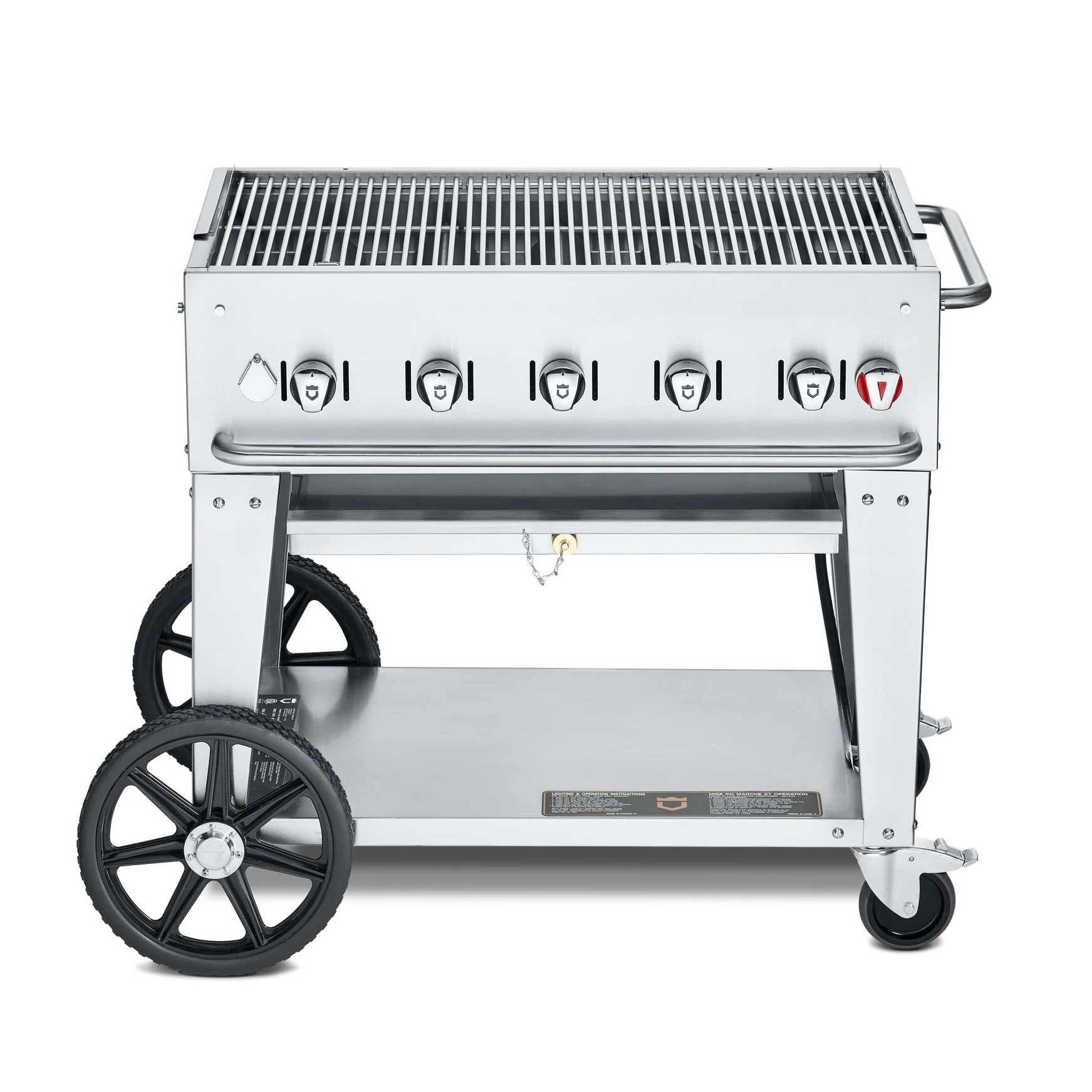 Crown Verity CV-MCB-36NG 36" Mobile BBQ Grill - Natural Gas