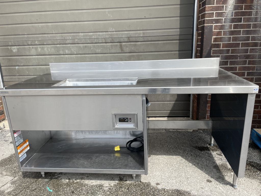 Delfield Stainless Steel Table with Warmer