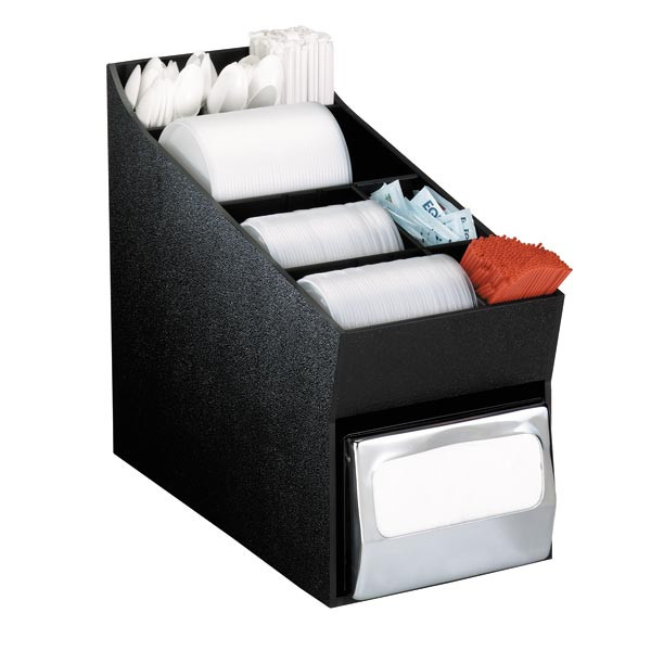 Dispense-Rite - Countertop Multi-Purpose Organizer w/ Napkin Dispenser - NLO-LDNH
