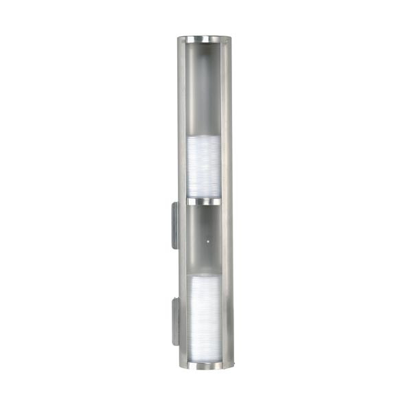 Dispense-Rite - Surface or Stand-Mounted Lid Dispenser w/ 2 Sections - TLD-2-2