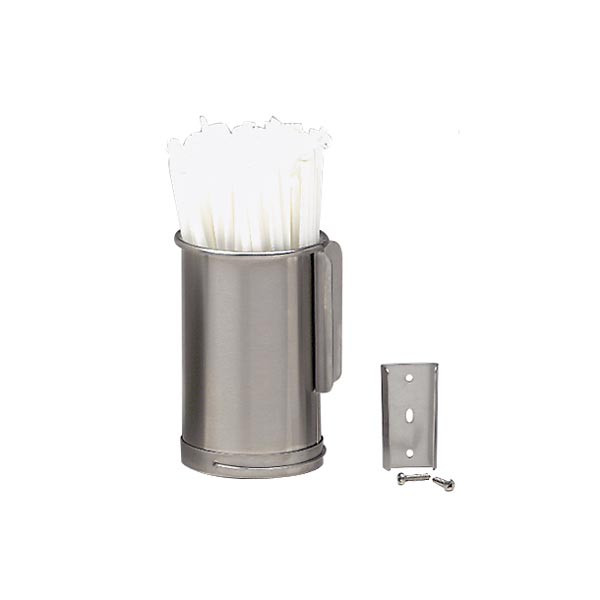 Dispense-Rite - Surface or Stand Mounted Stainless Steel Straw Organizer - TSD-1S