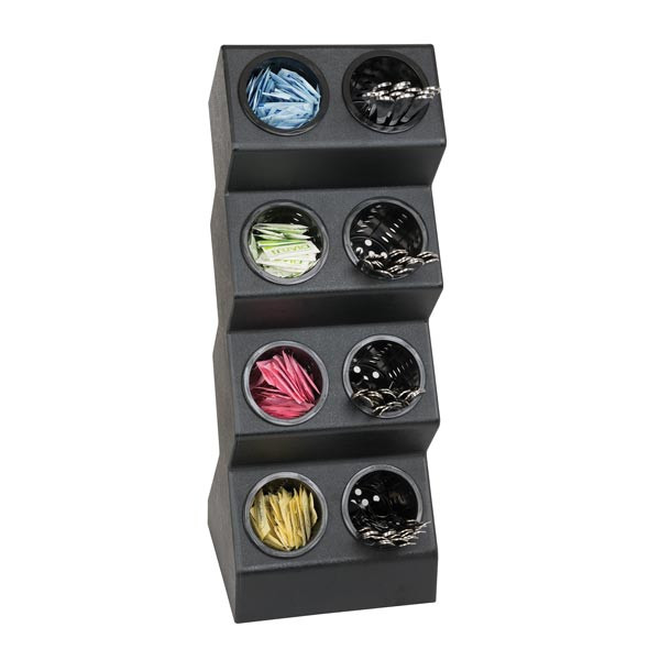 Dispense-Rite - Countertop Flatware & Condiment Organizer w/ 8 Sections - VSCH-8BT