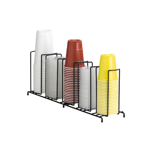 Dispense-Rite - Countertop Wire Cup & Lid Organizer w/ 5 Sections - WR-5