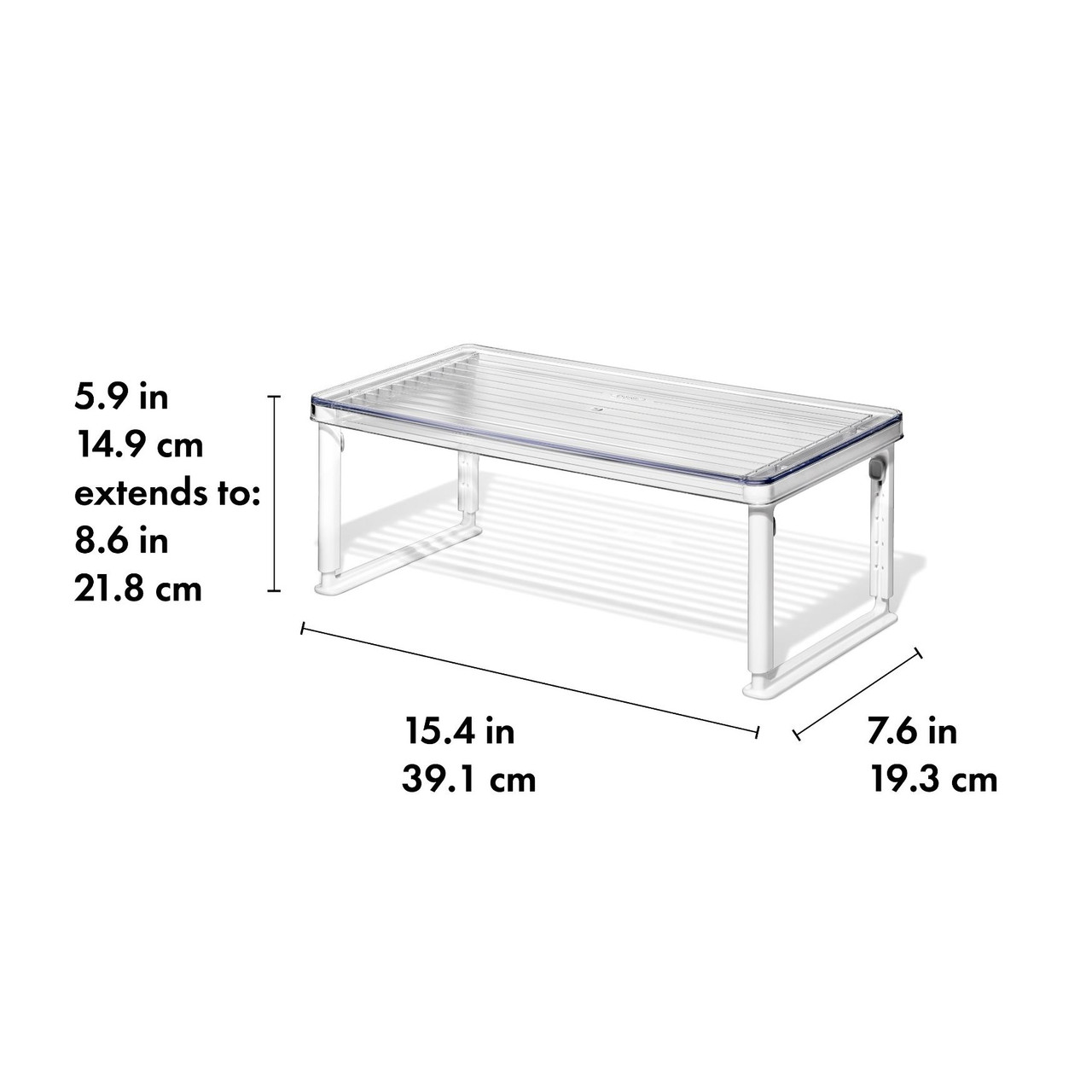 OXO - Adjustable Fridge Shelf Riser 7.6"x 15.3"