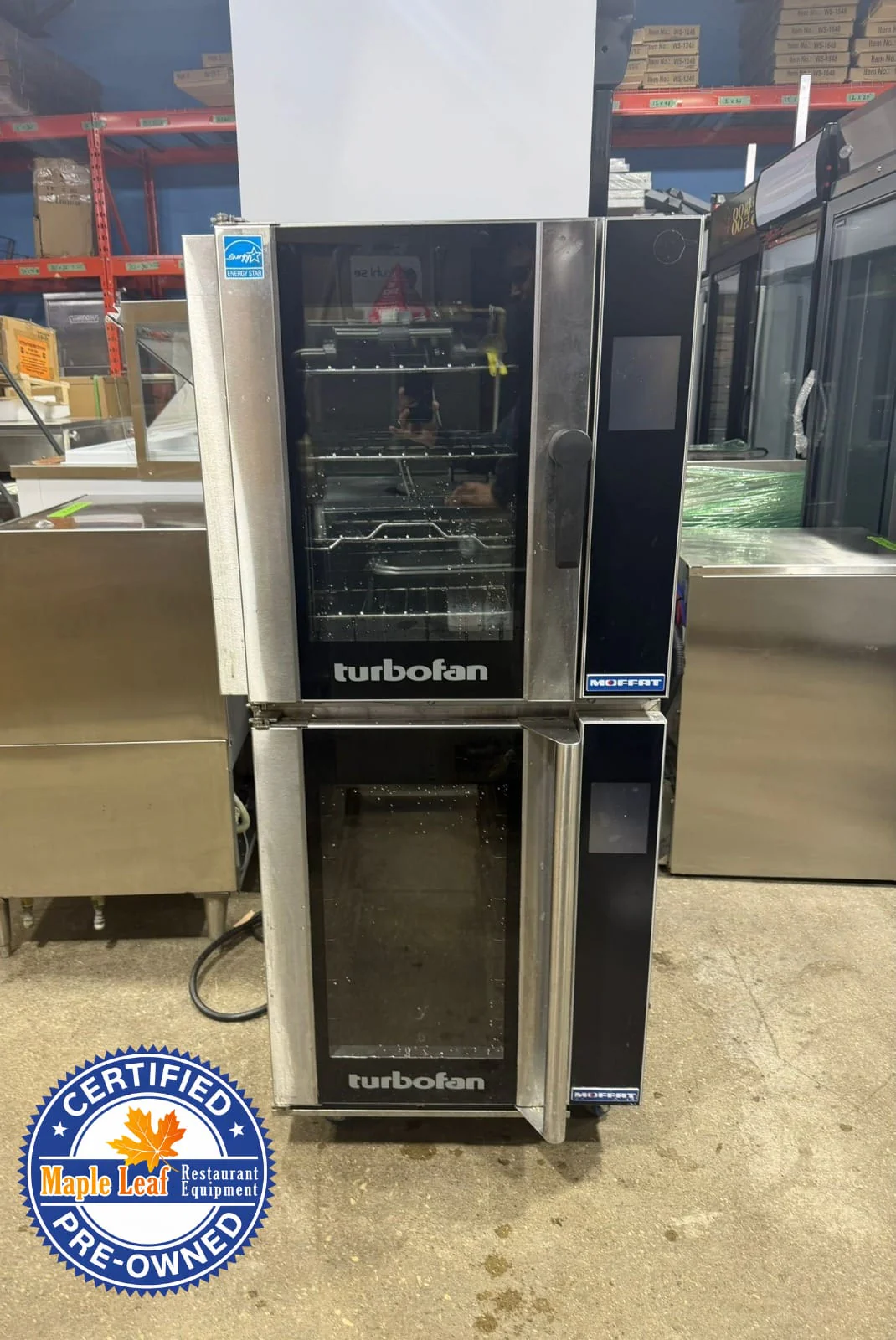 2023 TurboFan E33T4/P83T Digital Touch Screen Electric Convection Oven/Proofer Combo -Oven Fits 4 Half Size Pans