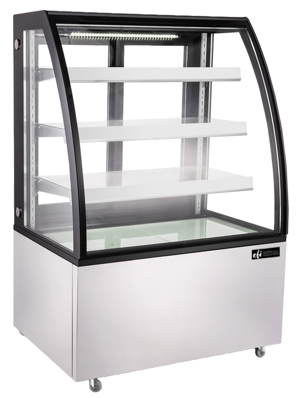 EFI Sales - 73" Stainless Steel Refrigerated Display Case w/ Curved Front - CGCM-7356