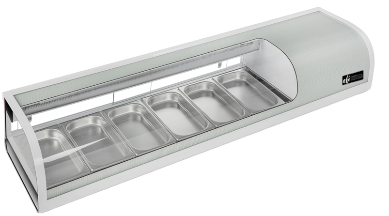 EFI Sales - 72" Stainless Steel Refrigerated Sushi Merchandiser - CSCM-7213S