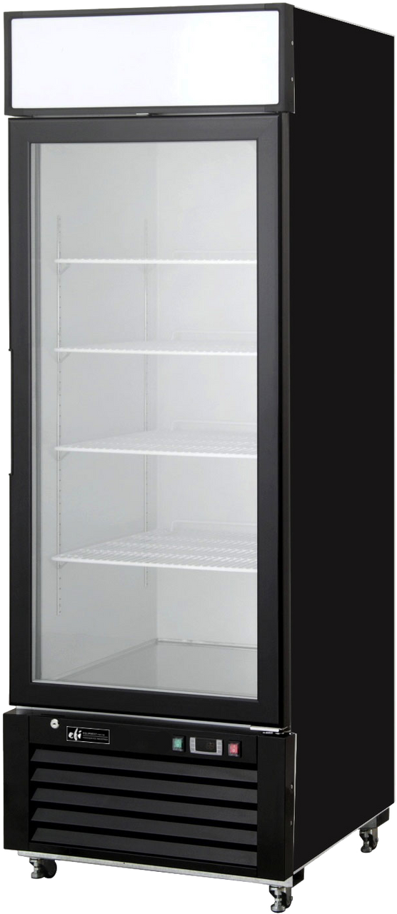 EFI Sales - 27" Black Glass Door Freezer Showcase - FI1-27GDVC