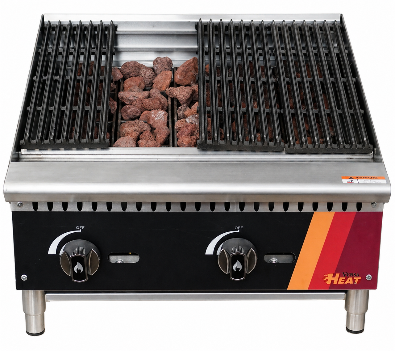 EFI Sales - 24" Natural Gas Lava Rock Charbroiler - HCH24-LV-N