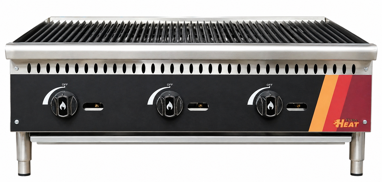EFI Sales - 36" Liquid Propane Lava Rock Charbroiler - HCH36-LV-P