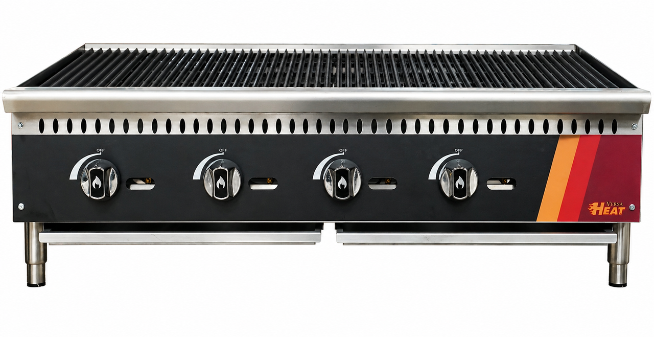 EFI Sales - 48" Liquid Propane Lava Rock Charbroiler - HCH48-LV-P