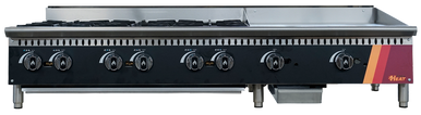 EFI Sales - 60" Liquid Propane Cooktop w/ 24" Griddle & 36" Hotplate - HCT60-36HP-24GM-P EFI Sales - 60" Liquid Propane Cooktop w/ 24" Griddle & 36" Hotplate - HCT60-36HP-24GM-P - Image 2