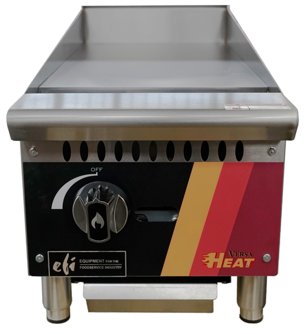 EFI Sales - 12" Liquid Propane Griddle w/ Manual Controls - HGM12-P