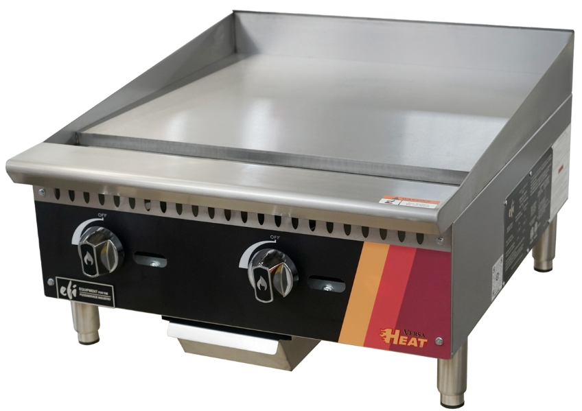 EFI Sales - 24" Natural Gas Griddle w/ Manual Controls - HGM24-N