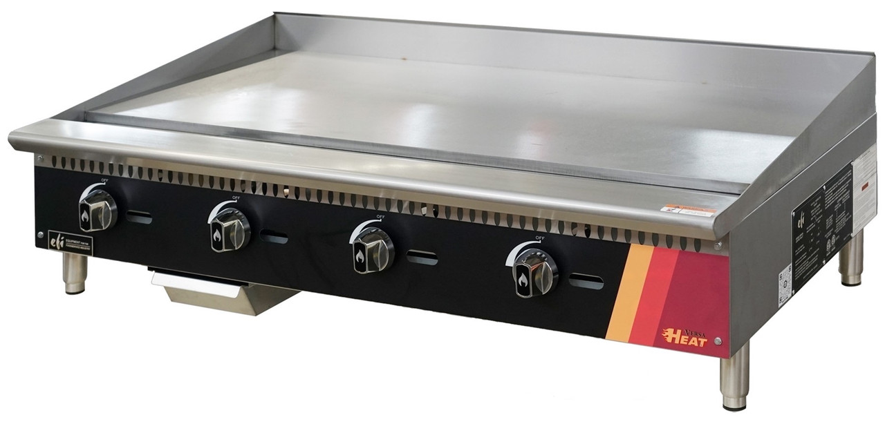 EFI Sales - 48" Natural Gas Griddle w/ Manual Controls - HGM48-N