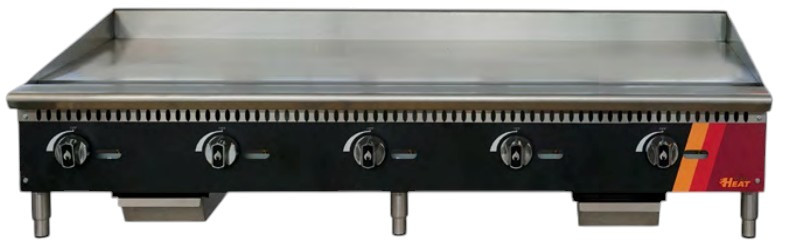 EFI Sales - 60" Natural Gas Griddle w/ Manual Controls - HGM60-N