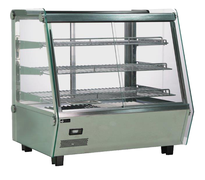 EFI Sales - 27" Countertop Heated Display Case w/ Front & Back Doors - HGSM-CT-2727-SF