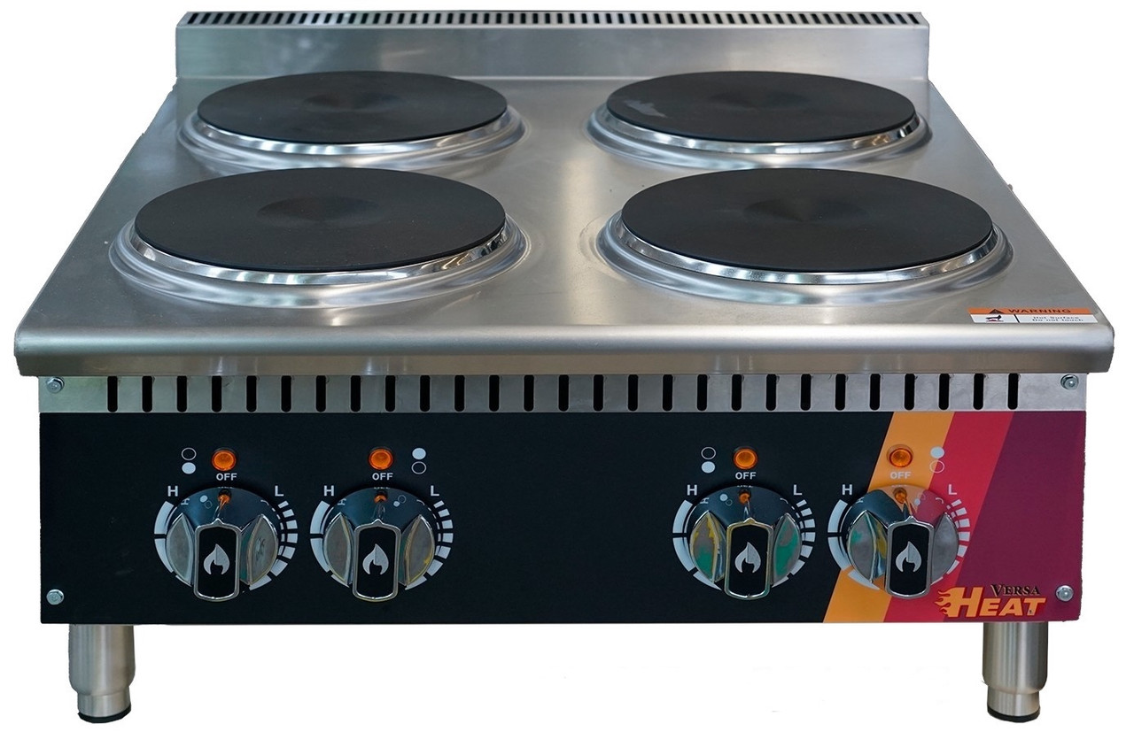 EFI Sales - 24" Electric Hot Plate w/ 4 Burners - HHP24-4B-ELC