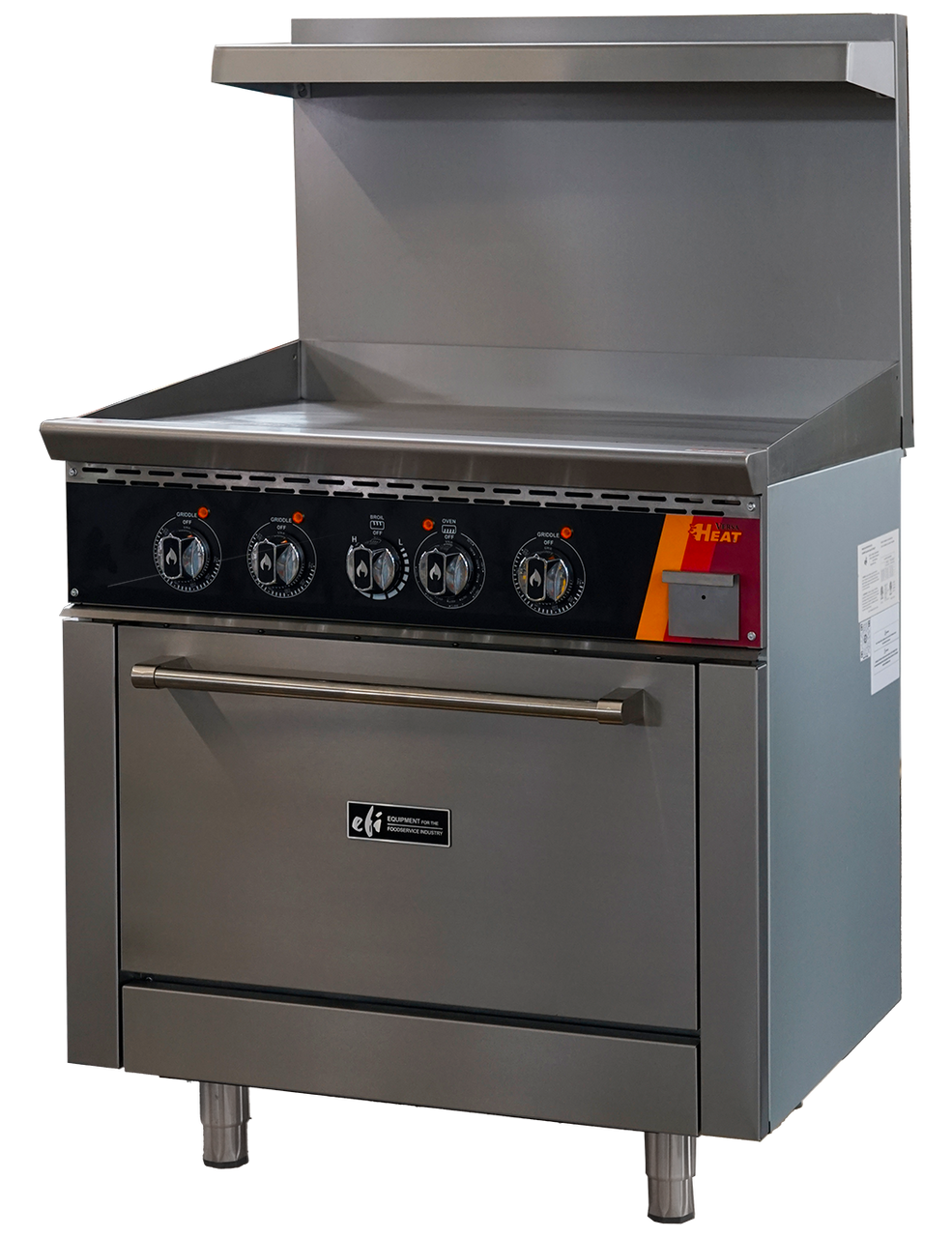EFI Sales - 36" Liquid Propane Range w/ 1 Oven & 36" Griddle - HRG36-36GM-P