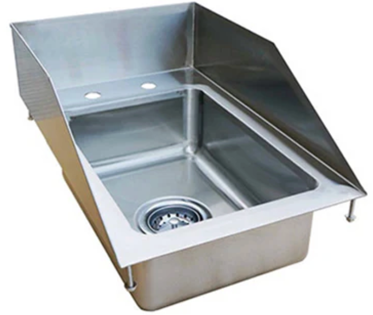 EFI Sales - Single Bowl Drop In Sink w/ 5" Depth & Splashguard - SIHD819-5-S