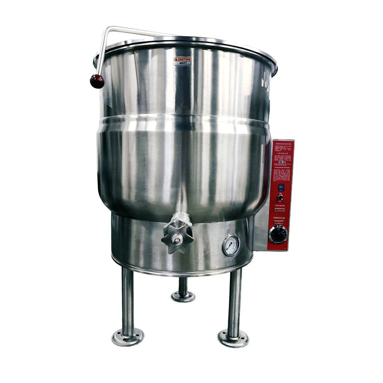Crown EL-100 100 Gallon Stationary Electric Kettle - 208V