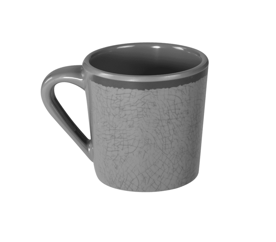 Elite Global Solutions - Vintage California Mojave 10 oz Gray Crackle Mug (6 Per Case) - DC-G-M