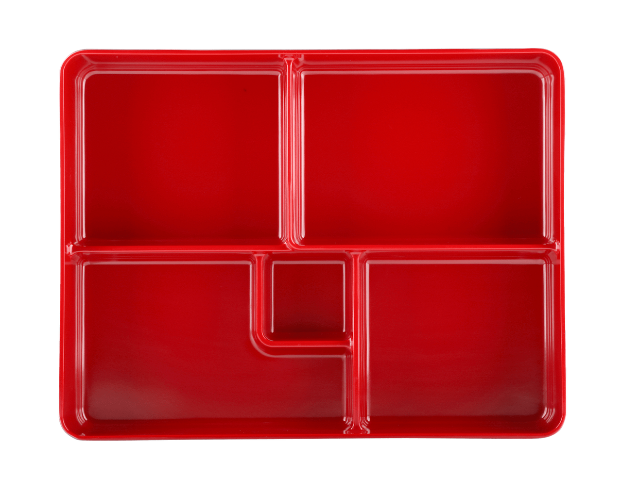 Elite Global Solutions - Karma 10.75" x 8.3" Red/Black Two-Tone Bento Box (3 Per Case) - JW11852T-BR
