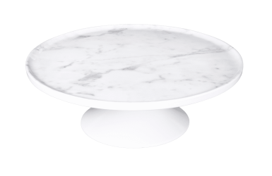 Elite Global Solutions - Sierra 12" Carrara Marble Round Plate Stand (4 Per Case) - M12RPKT-C