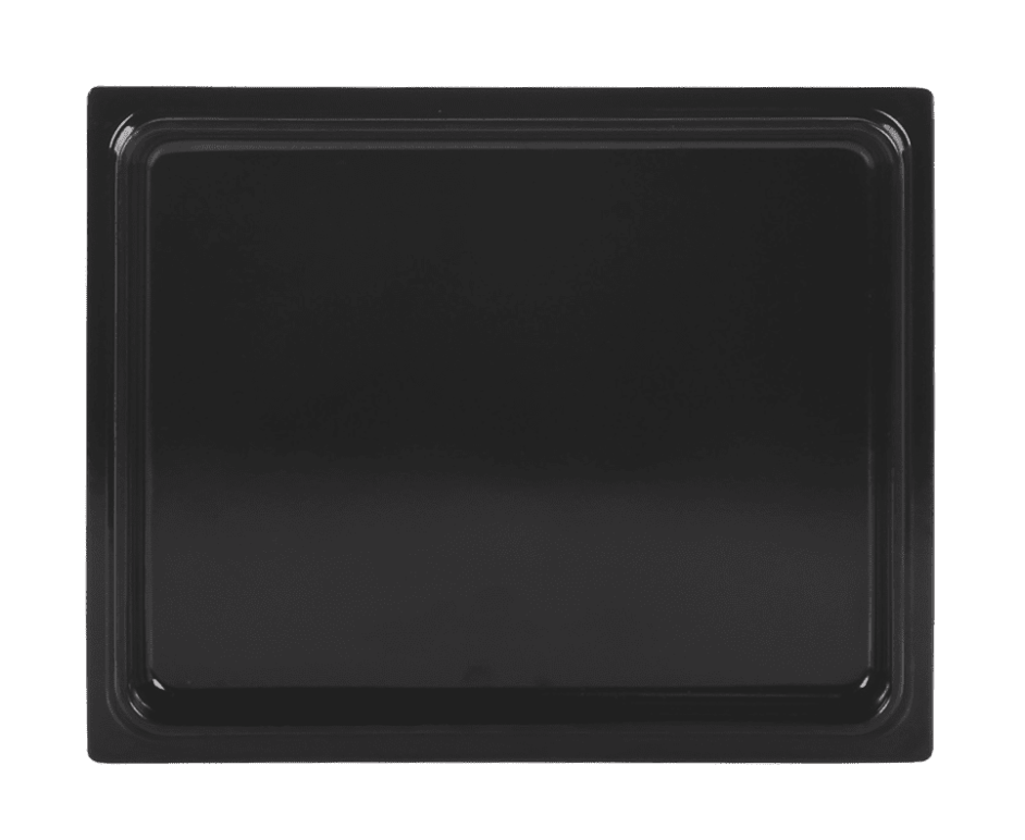 Elite Global Solutions - Modern European 7.5" x 6" Black Low Profile Reversible Bin Lid (6 Per Case) - M7562LID-B
