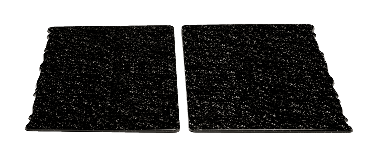 Elite Global Solutions - Fo Granite 30" x 23.75" Black Granite Rectangular Riser (2 Piece Set) - QS2430-GB