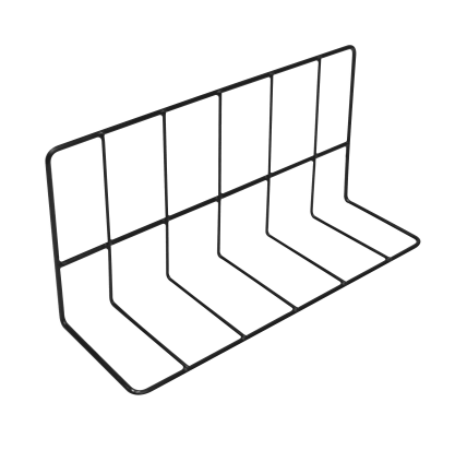 Elite Global Solutions - 12" x 6" x 4" Black Vinyl Coated Wire Divider (24 Per Case) - W4612-B