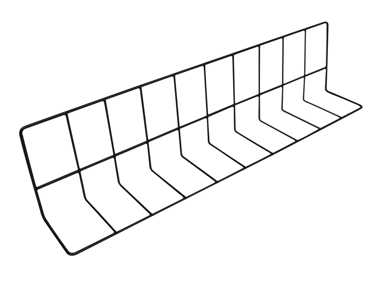 Elite Global Solutions - 24" x 6" x 4" Black Vinyl Coated Wire Divider (24 Per Case) - W4624-B