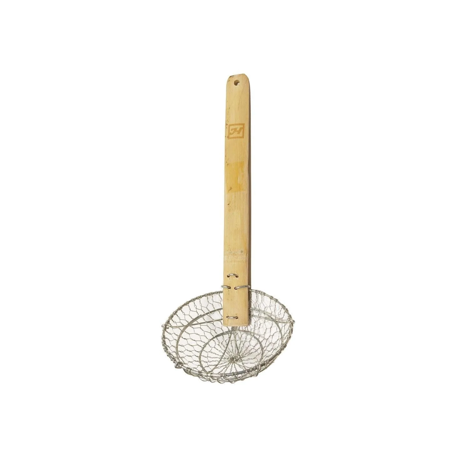 EMF 5730-8 8" Stainless Steel Skimmer with Bamboo Handle