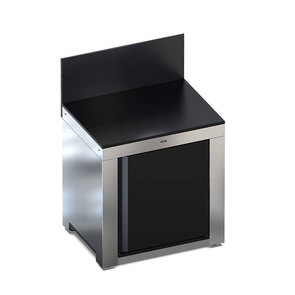 ENO - MODULO Black & Stainless Worktop w/ Door - PMOD8501