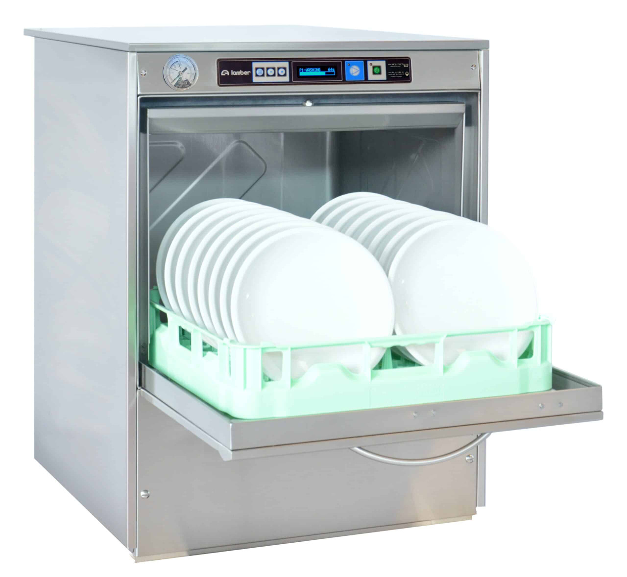 Lamber - F99DYPS Deluxe High-Temperature Undercounter Dishwasher w/ Electronic Control Panel - LMSF99DYPS