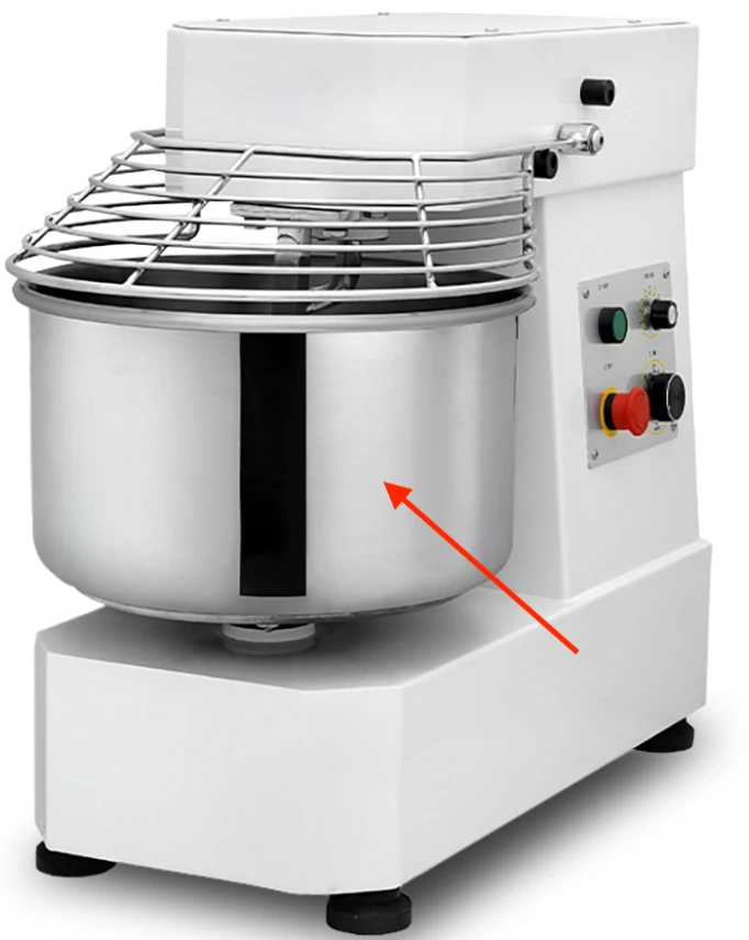 Eurodib - 20 Qt Bowl for LB20T Spiral Mixer - LB20T2 Eurodib - 20 Qt Bowl for LB20T Spiral Mixer - LB20T2 - Image 3