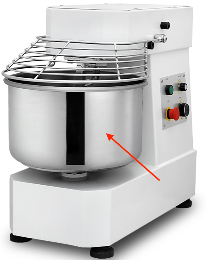 Eurodib - 30 Qt Bowl for LB30T Spiral Mixer - LB30T2