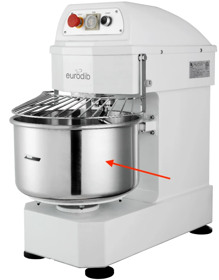 Eurodib - 40 Qt Bowl for LB40T Spiral Mixer - LB40T2 Eurodib - 40 Qt Bowl for LB40T Spiral Mixer - LB40T2 - Image 3