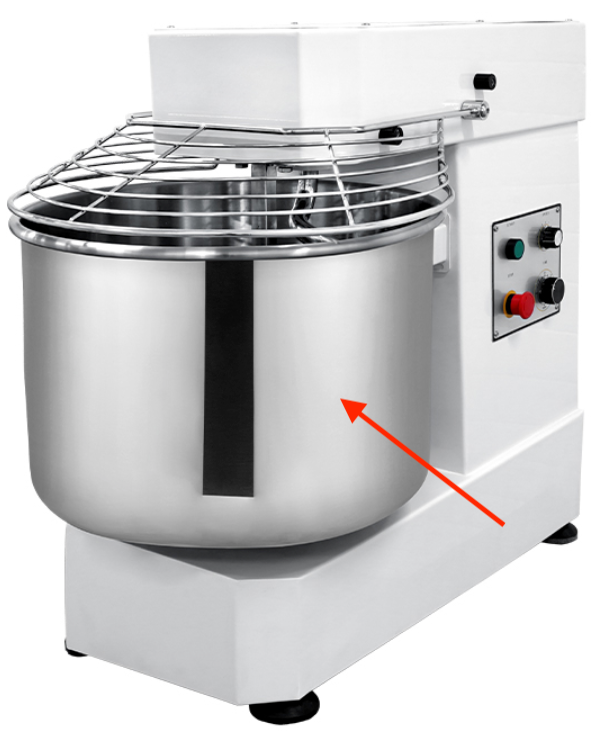 Eurodib - 50 Qt Bowl for LB50T Spiral Mixer - LB50T2